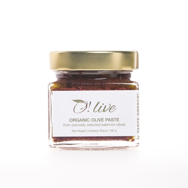 Organic Kalamon olives paste