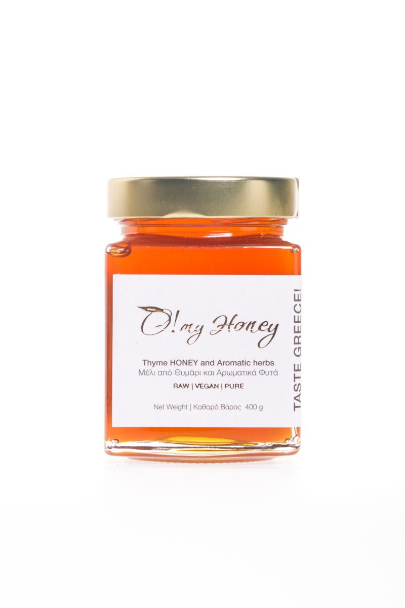O! my Honey ALL NATURAL Thyme & Aromatic blossoms Honey from Mani
