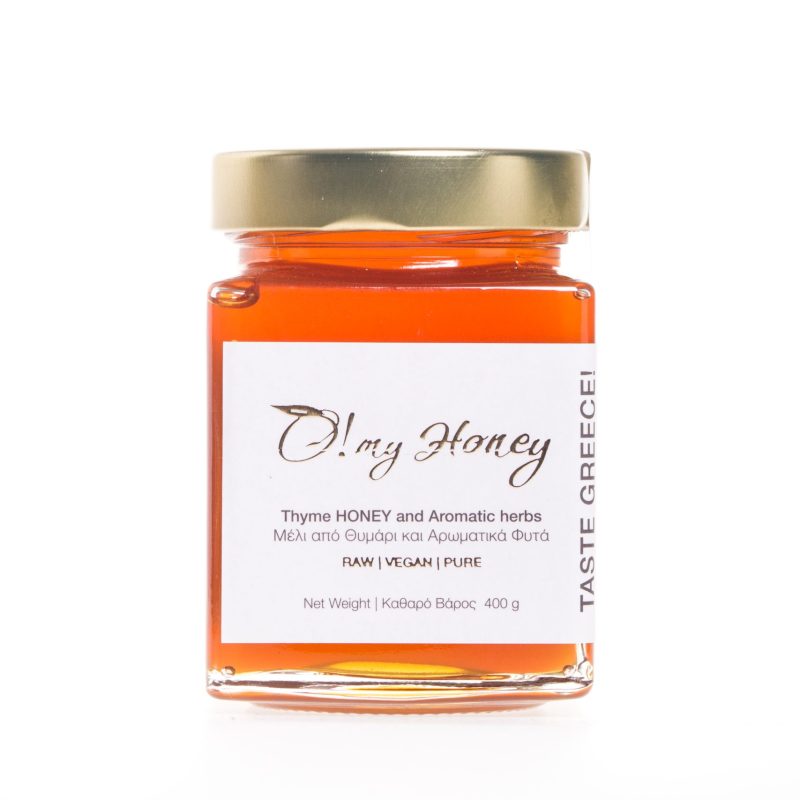 O! my Honey ALL NATURAL Thyme & Aromatic blossoms Honey from Mani